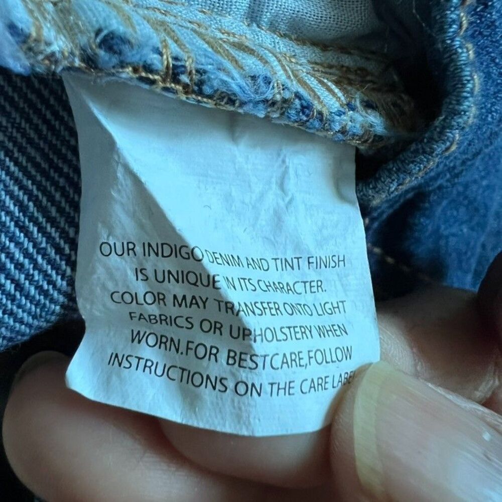 Gloria Vanderbilt High Rise Cuffed‎ Boyfriend Jeans Blue Denim Size 10 Cropped - Picture 15 of 16